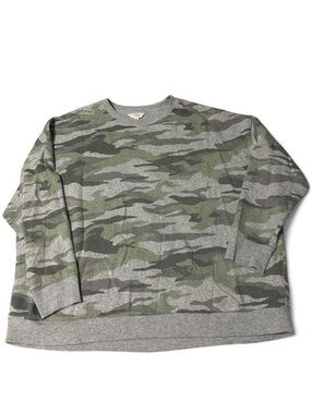 Time and Tru Camo Crewneck